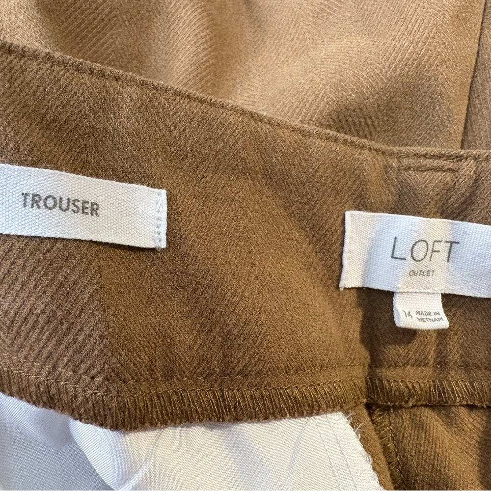 LOFT Warm Brown Trousers - Picture 4 of 6